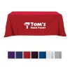 Flat Poly/Cotton 3-sided Table Cover - fits 8' standard table Red | No Imprint | not available | not available