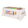 Flat All Over Dye Sub Table Cover - 3-sided, fits 8' table White | No Imprint | not available | not available