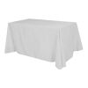 Flat All Over Dye Sub Table Cover - 4-sided, fits 6' table White | No Imprint | not available | not available