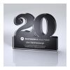 Freestanding 20 Year Anniversary Award White | No Imprint