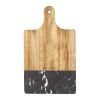 Black Marble and Wood Cutting Board Standard | Black | No Imprint | not available | not available