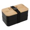 Stackable Bamboo Fiber Bento Box Standard | Black | No Imprint | not available | not available