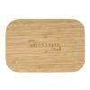 Bamboo Fiber Lunch Box with Cutting Board Lid Light Yellow