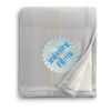 Plaid Fleece Sherpa Blanket Gray