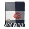 Field & Co. 100% Organic Cotton Check Throw Blanke Navy | No Imprint | not available | not available