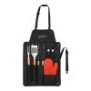 BBQ Now Apron and 7 piece BBQ Set Black | No Imprint | not available | not available