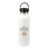 Hydro Flask® Standard Mouth With Flex Cap 21oz Standard | White | Laser Engraving | Centered on tumbler opposite Hydro Flask, - Center of Art 6" up from bottom | 1.75 Inches × 1.00 Inches