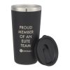 Hydro Flask® All Around™ Tumbler 20oz Standard | Black | Laser Engraving | Centered on tumbler opposite Hydro Flask, - Center of art 3.05" up from bottom | 1.75 Inches × 4.00 Inches