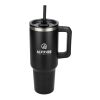 Pinnacle Recycled Travel Tumbler with Straw 40oz Standard | Black | No Imprint | not available | not available