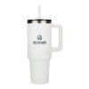 Pinnacle Recycled Travel Tumbler with Straw 40oz Standard | White | No Imprint | not available | not available