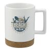 Bates 15oz Ceramic Mug w/ Cork Base White | No Imprint | not available | not available