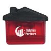 House Shape Clip Transparent Red