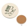 Round Absorbent Coaster White | No Imprint | not available