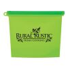 Reusable Food Bag With Plastic Slider Green