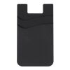 Dual Pocket Silicone Phone Wallet Black | No Imprint | not available | not available