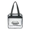 Game Day Clear Zippered Safety Tote Black | No Imprint | not available | not available