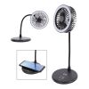 Desktop Fan With Ring Light & Wireless Charger Black | No Imprint | not available | not available