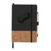 5.5" x 8.5" Lucca Cork Hard Bound JournalBook® Black | No Imprint | not available | not available
