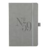 5.5" x 8.5” Mano Recycled Hard Bound JournalBook Gray