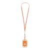 Silicone Lanyard with Phone Holder & Wallet Orange | No Imprint | not available | not available