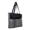 Delegate Heathered Tote Bag Black with Red | No Imprint | not available | not available