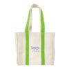 Quatre Wine Bottle Tote Bag Natural with Brown