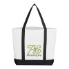 Pocket Shopper Tote Bag White/Black | No Imprint | not available | not available