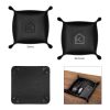 Leatherette Catchall Tray Black | No Imprint | not available | not available
