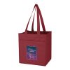 Non-Woven 6 Bottle Wine Tote Bag Burgundy | No Imprint | not available | not available