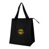 Dimples Non-Woven Cooler Tote Bag Black | No Imprint | not available | not available