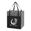 Non-Woven Geometric Shopping Tote Bag Black | No Imprint | not available | not available