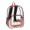 Clear Backpack Red