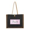 Paradise Jute Tote Bag Black | No Imprint | not available | not available