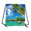 16" W X 18" H Polyester Drawstring Backpack White | No Imprint | not available | not available