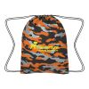 Reflective Camo Drawstring Sports Pack Orange | No Imprint | not available | not available