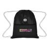 COB Light Up Heathered Drawstring Bag Standard | Black | No Imprint | not available | not available