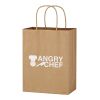 Kraft Paper Brown Shopping Bag - 8" x 10-1/4" Beige | No Imprint