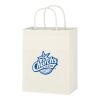 Kraft Paper White Shopping Bag - 8" x 10-1/4" White | No Imprint | not available | not available