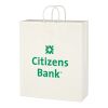 Kraft Paper White Shopping Bag - 16" x 19" White | No Imprint | not available | not available