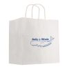 Kraft Paper White Shopping Bag - 10" x 13" White/Black | No Imprint | not available | not available