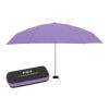 37" Arc Telescopic Folding Travel Umbrella With Eva Case Purple | No Imprint | not available | not available