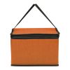 Heathered Non-Woven Cooler Lunch Bag Orange