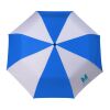 42" Recycled Folding Auto Open Umbrella Royal Blue-White