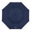 46" Recycled Auto Open Umbrella Navy-White | 1-color Digital Print | Panel 3, - Centered 1" up from bottom of panel | 8.00 Inches × 5.00 Inches