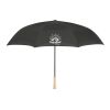 48" Recycled  Manual Inversion Umbrella Black