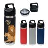 18 Oz. Full Color Davenport Stainless Steel Bottle Navy Blue | No Imprint | not available | not available