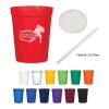 16 Oz. Full Color Big Game Stadium Cup Matte Blue | No Imprint