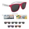 Colorblock Malibu Sunglasses Gray with White