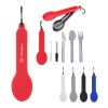 Travel Utensil Set With Silicone Holder Black | No Imprint | not available | not available