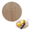 Round Bamboo Cutting Board Beige | No Imprint